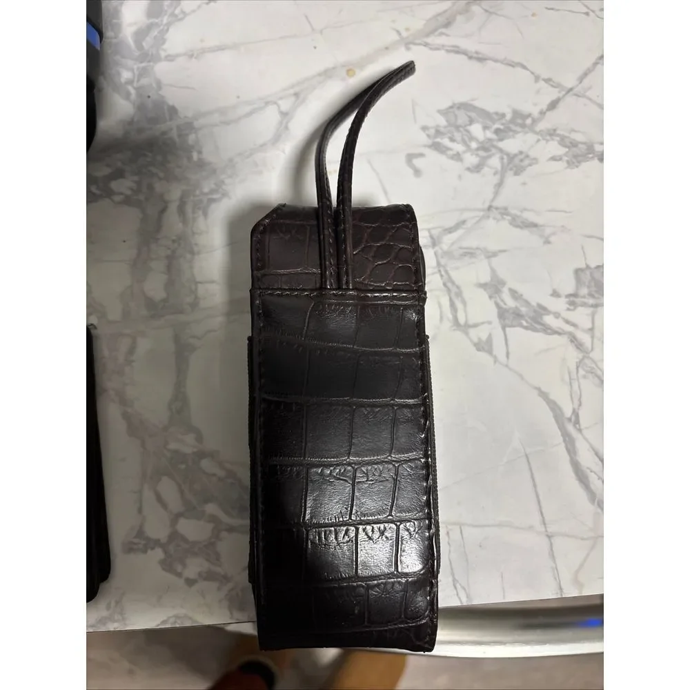 Vintage Pierre Cardin Crocodile Pattern Handled Phone Case‎